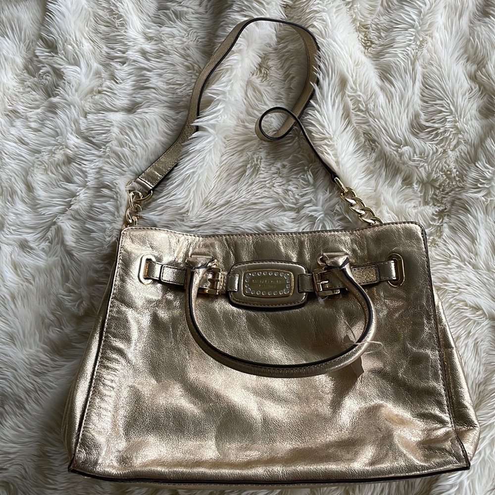 Michael Kors Gold Metallic Bag